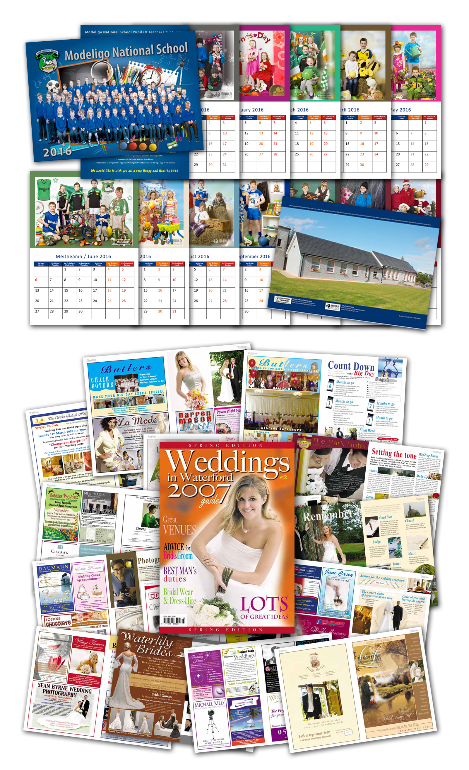 magazines, calendars